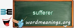 WordMeaning blackboard for sufferer